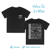 Values Tee 2.0 Black